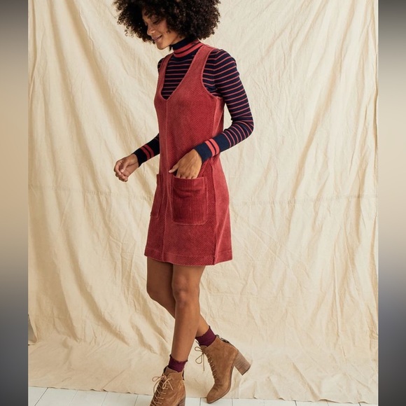 Marine Layer Burgundy Mini Dress - Picture 1 of 11